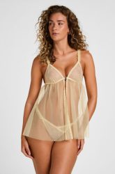 Hunkemöller Babydoll Flora Gelb