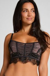 Hunkemöller Unwattierter Longline Bügel-BH Cynthia Schwarz