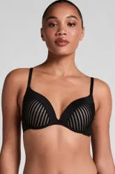 Hunkemöller Vorgeformter Push-up-Bügel-BH Pia Schwarz