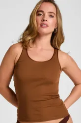 Hunkemöller Damen Singlet Basic Braun