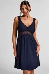 Hunkemöller Slipdress Nora Lace Blau