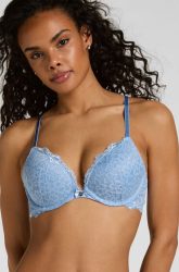 Hunkemöller Vorgeformter Push-up-Bügel-BH Marine Blau