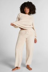 Hunkemöller Fluffy-Fleece-Hose Beige