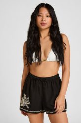 Hunkemöller Beach Shorts Palm Schwarz