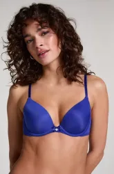 Hunkemöller Vorgeformter Bügel-BH Plunge Blau