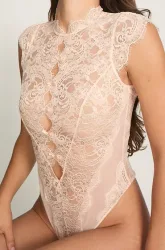 Hunkemöller Highneck Body Sylvia Beige