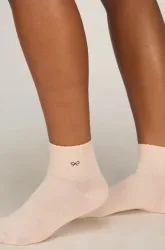 Hunkemöller 2 Paar Baumwoll-Half-Crew-Socken Rose