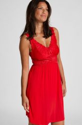 Hunkemöller Slipdress Nora Lace Rot