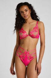 Hunkemöller hoher Taille Hoch geschnittener String Beatrice Rose