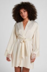 Hunkemöller Kimono aus Satin Valerie Weiß