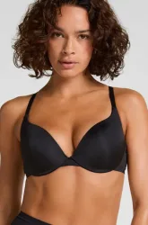 Hunkemöller Vorgeformter Push-Up-Bügel-BH Smooth Schwarz