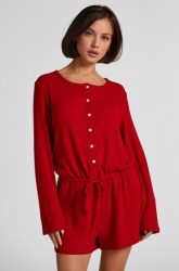 Hunkemöller Short-Onesie Jersey Rib Rot
