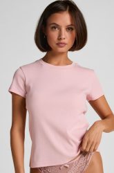 Hunkemöller Pyjamatop Rib Crew Neck Rose