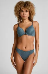 Hunkemöller String Marine Blau