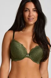 Hunkemöller Vorgeformter Push-up-Bügel-BH Marine Grün
