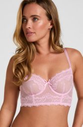 Hunkemöller Longline-BH mit Bügel ohne Polsterung Camellia Rose