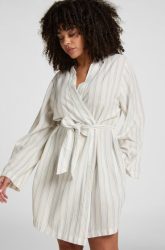 Hunkemöller Robe Leinen Weiß