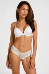 Hunkemöller Brazilian V-shape mesh Weiß