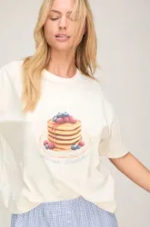 Hunkemöller Pyjama-Set mit Shorts und T-Shirt Weiß