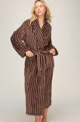 Hunkemöller Weicher Fleece-Bademantel Braun