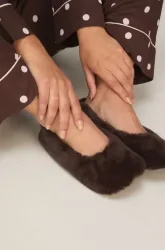 Hunkemöller Ballerina Faux Fur Braun