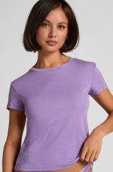 Hunkemöller Pyjamatop Rib Crew Neck Lila