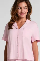 Hunkemöller Kurzärmelige Jersey-Jacke Essential Rose
