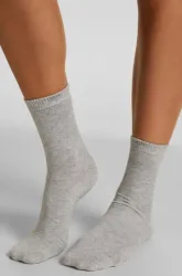 Hunkemöller Crew-Socken aus Modal Grau