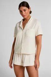 Hunkemöller Jersey-Shorts Essential Weiß