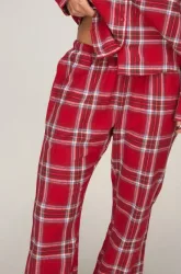 Hunkemöller Pyjamahose aus Flanell Rot