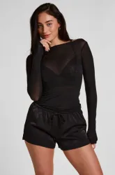 Hunkemöller Satin Shorts Ayla Schwarz