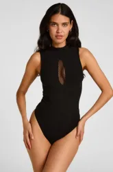 Hunkemöller Fishnet Body Schwarz