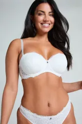 Hunkemöller Vorgeformter Strapless Bügel-BH Marine Weiß