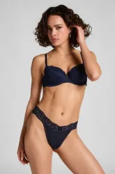 Hunkemöller Extra Tief sitzender String Madison Blau