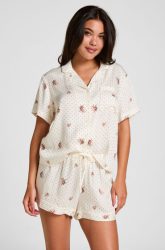 Hunkemöller Pyjama-Shorts Satin Weiß