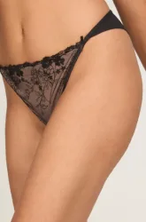 Hunkemöller Peonie Brazilian mit hohem Beinausschnitt Schwarz