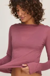Hunkemöller Super Soft Shirt aus Kaschmir-Mix mit U-Boot-Ausschnitt Rose