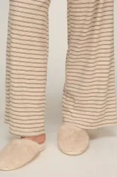 Hunkemöller Hausschuhe Faux Fur Grau