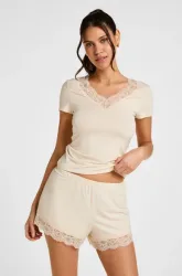 Hunkemöller Pyjama Set Nana Weiß