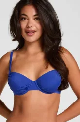 Hunkemöller Bardolino Gepolstertes Bügel-Bikini-Oberteil Blau