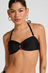 Hunkemöller Luxus Bandeau Bikini-Top Schwarz