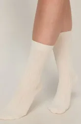Hunkemöller Cashmere Blend Ribbed Socks Grau