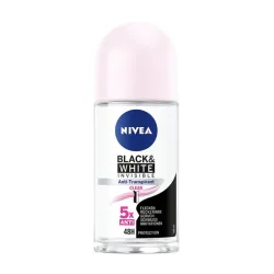 Nivea Black & White Invisible Deo Clear Roll-On 50ml