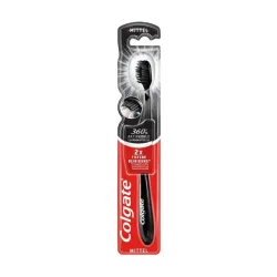 Colgate 360° Aktivkohle Mittel Zahnbürste Optimale Zahnzwischenraumreinigung