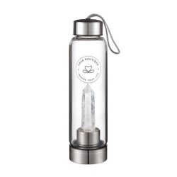 YOGA BOUTIQUE Get energized, get happy! Crystal Water Bottle Bergkristall silber