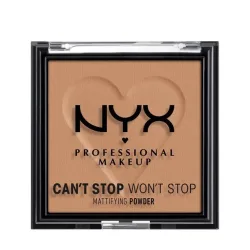 NYX Professional Makeup Can’t Stop Won’t Stop Mattifying Powder 07 Caramel, 6.0g
