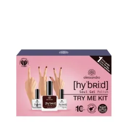 Alessandro Hybrid Soul Gel Polish Try Me Set Rouge Noir 3ST
