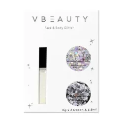 VBEAUTY Chunky Glitter Silver Edition Make-up-Set 1ST