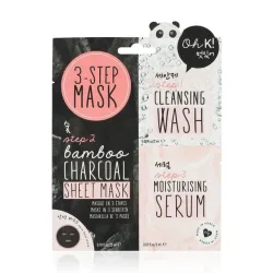 Oh K! 3 Step Mask Wash, Sheet Mask, Serum