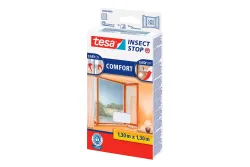 Tesa Insect Stop Fliegengitter Comfort für Fenster | 1.3 × 1.3 m